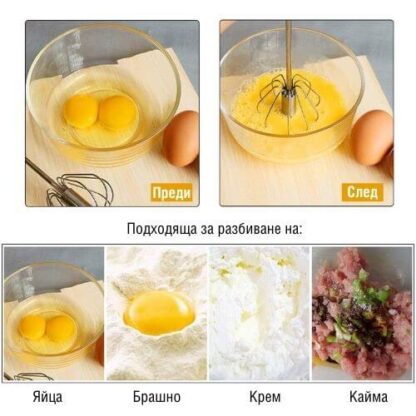 Въртяща бъркалка за яйца